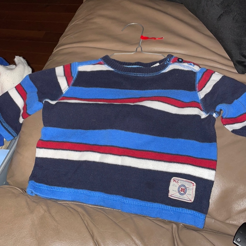 12 month Child Place Navy Stripe Sweatshirt / Sweater